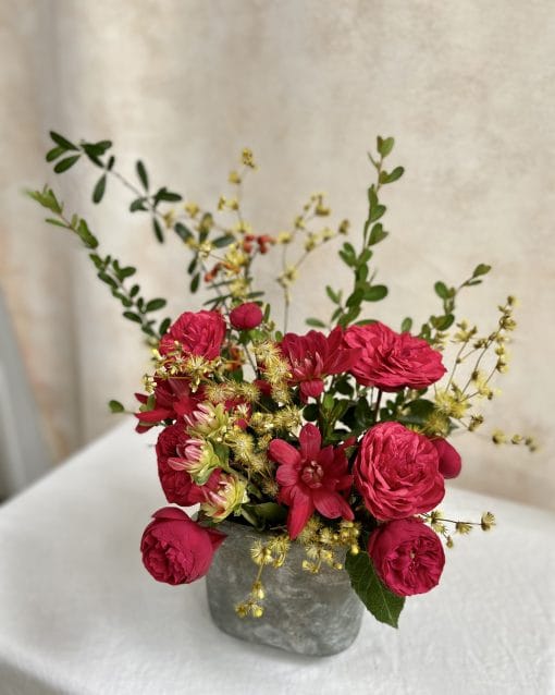 Vaso Cerâmica M <br>Rosas, Dálias - Image 2