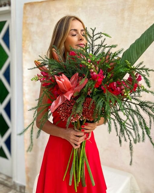 Buquê Tropical <br>Tons de Vermelho e Verde GG - Image 2