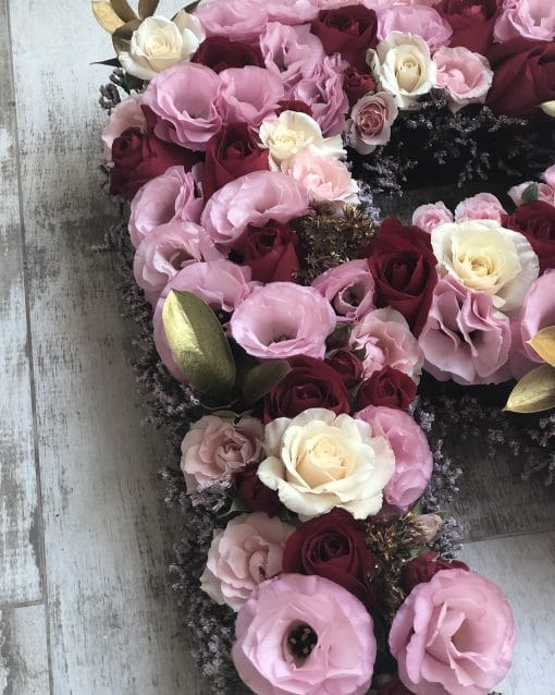 Letras de Flores M <br>Rosas e Lisianthus - Image 2