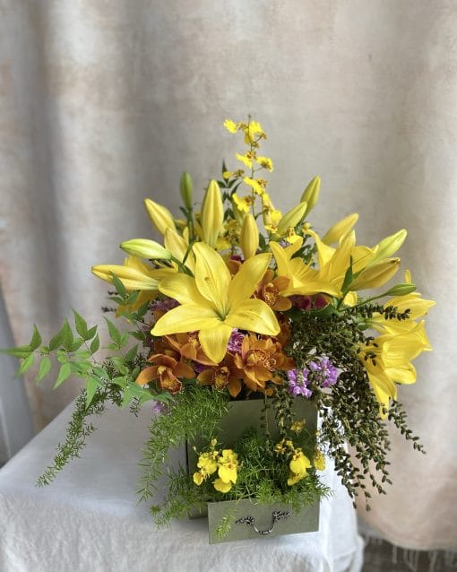 Box G com Gaveta <br>Lírios e Orquídeas - Image 2