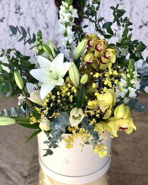 Box Cartonada G Marfim <br>Orquídeas e boca-de-leão - Image 2