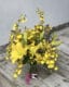 Pote de Palmito de Vidro <br>Lírios, Orquídeas