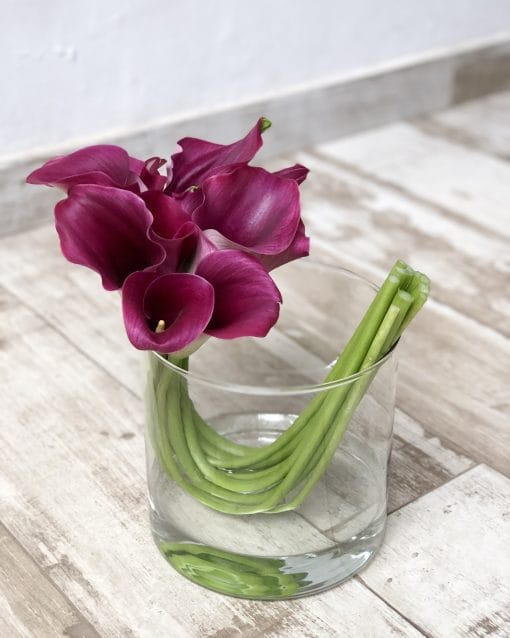 Cilindro de Vidro M <br>Callas Marsala - Image 2