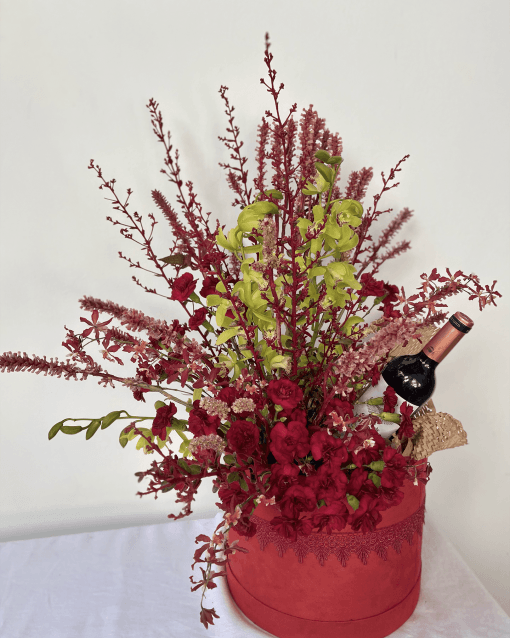 Kit Box Camurça GG <br>Com Vinho Tinto - Image 3