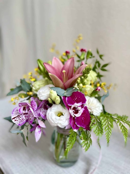 Vaso de vidro <br> Orquidea, Lírio - Image 2