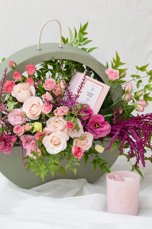 Bolsa de Flores com Vela Aromatizada