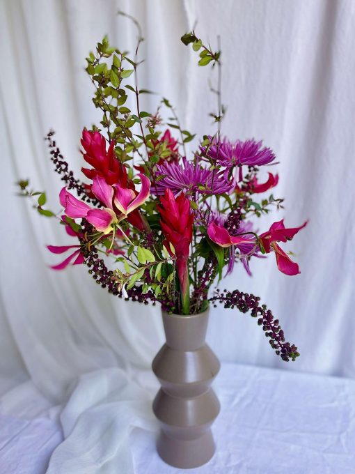 Vaso Cerâmica Design com Alpínea, Anastásia, Gloriosa