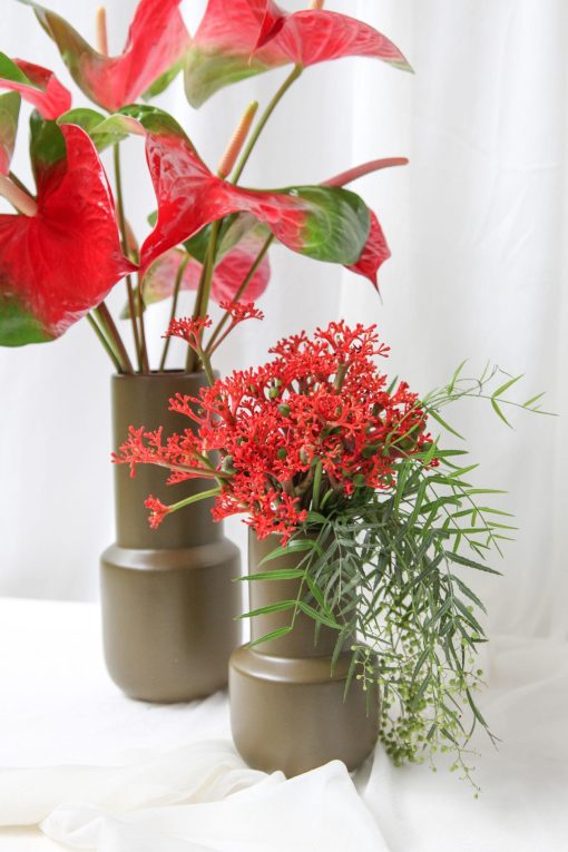 Duo Vasos Cerâmica Tons de Vermelho - Image 6